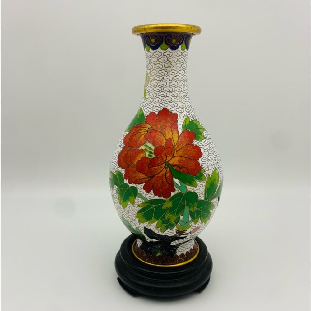 Vintage Cloisonne Vase - Picture 1 of 13